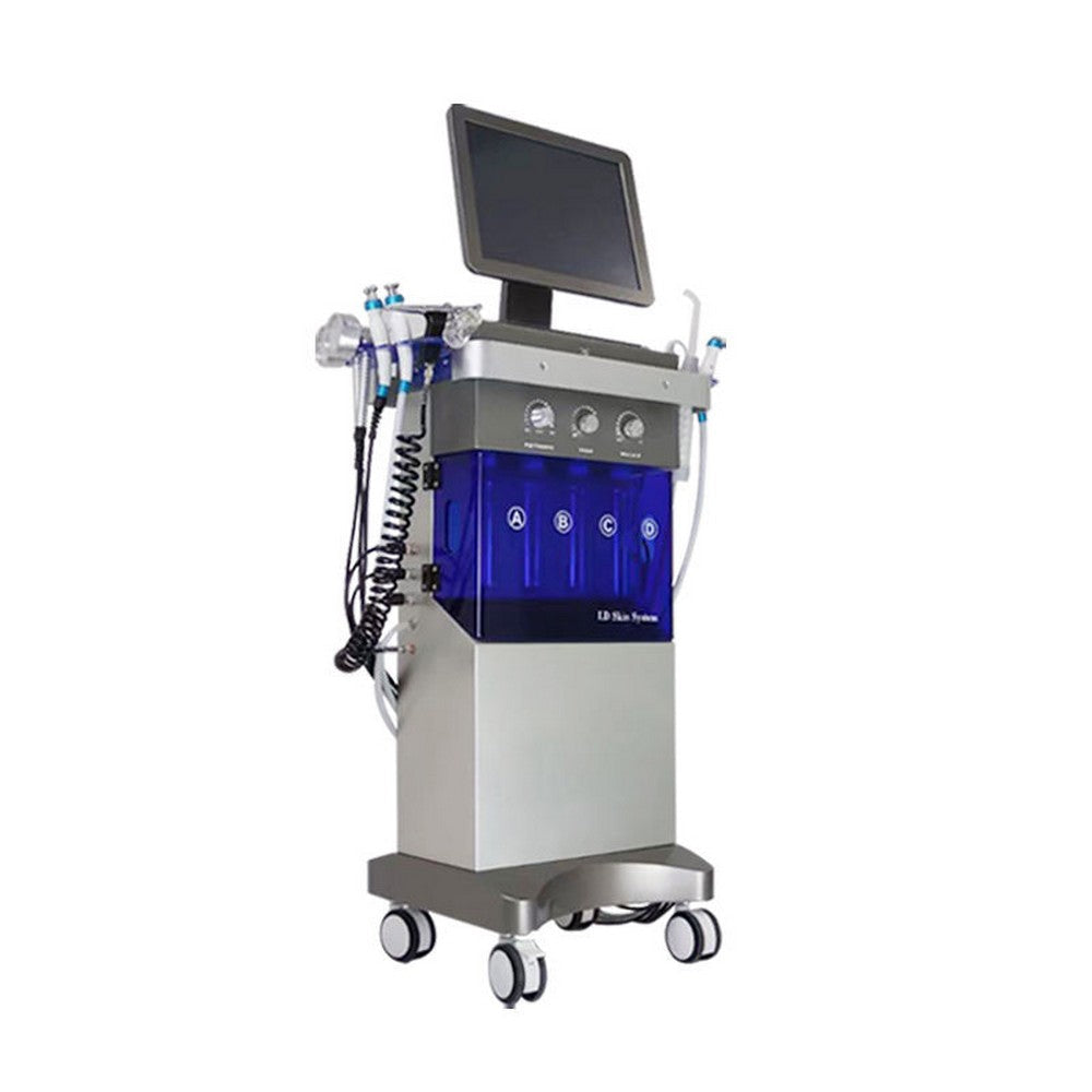 300W 14 In 1 Oxygen Jet Peel Hydro Microdermabrasion Skin Care Facial Machine