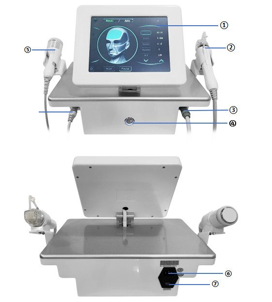 Facial Radio Frequency Vacuum Skin Tightening Microneedling System